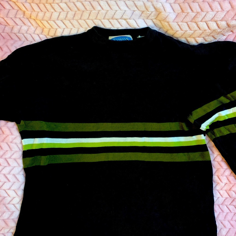 Black/Green Sweater